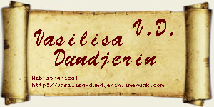 Vasilisa Dunđerin vizit kartica